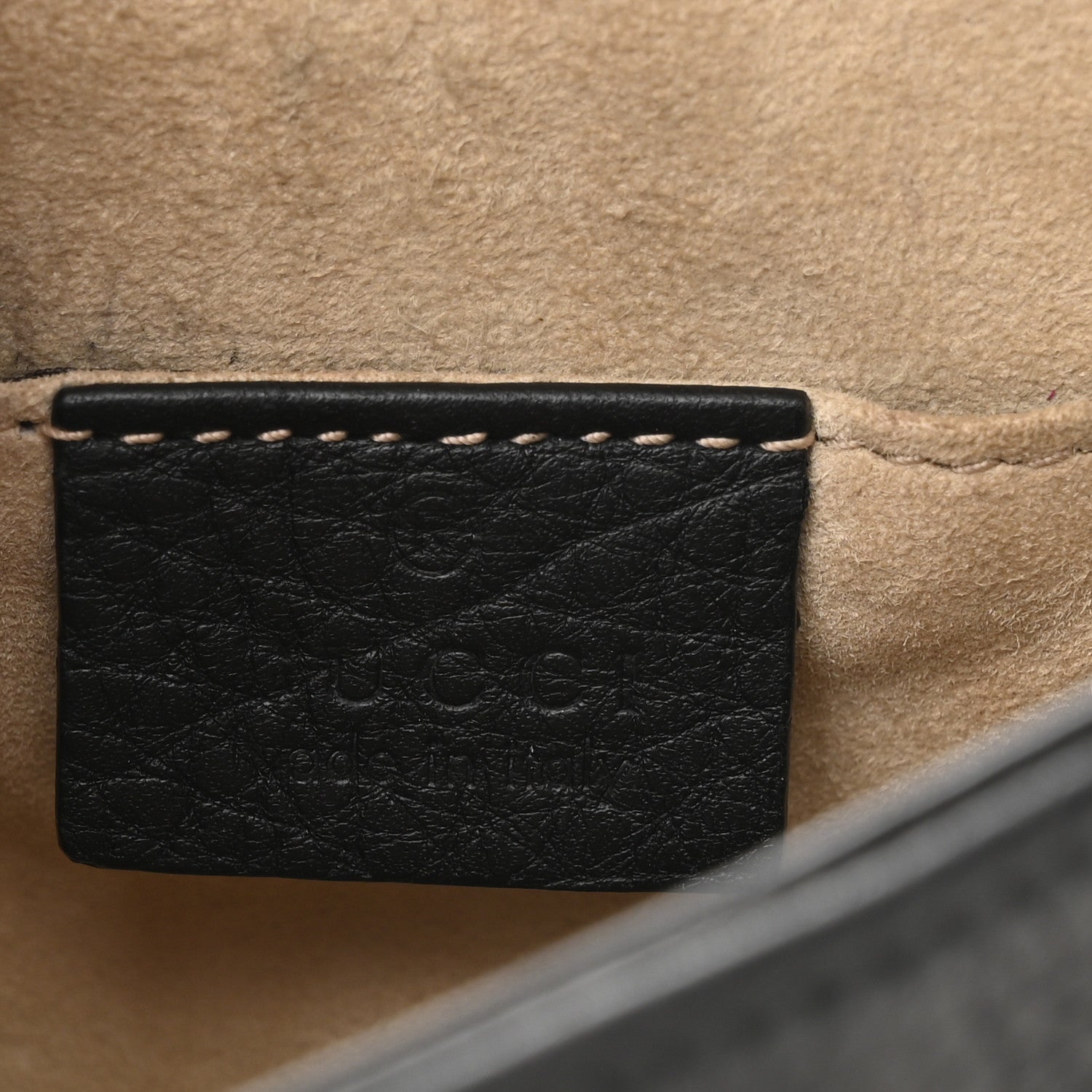 Gucci Pebbled Calfskin Small 1973 Chain Shoulder Bag Black 6 of 10