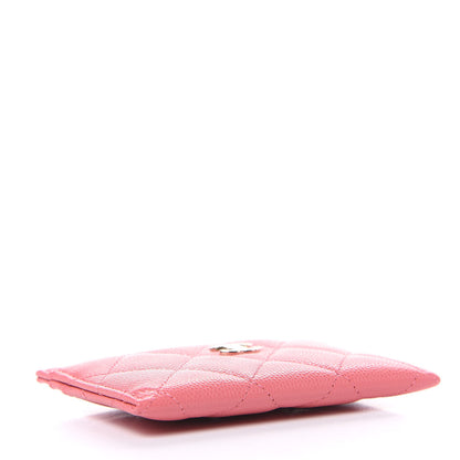 Chanel Shiny Caviar Quilted Card Holder Pink 4 of 9