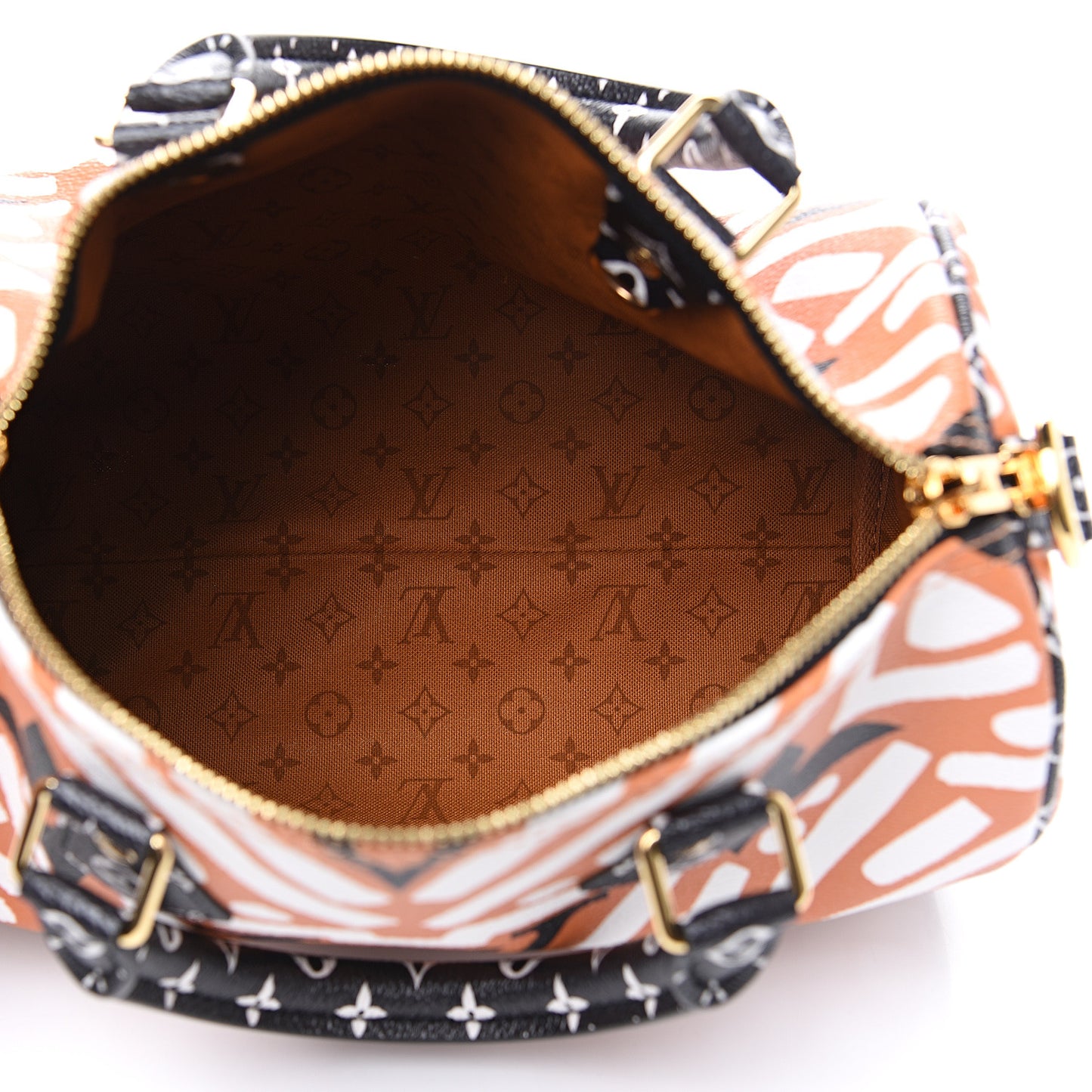 Monogram Giant Crafty Speedy Bandouliere 25 Creme Caramel