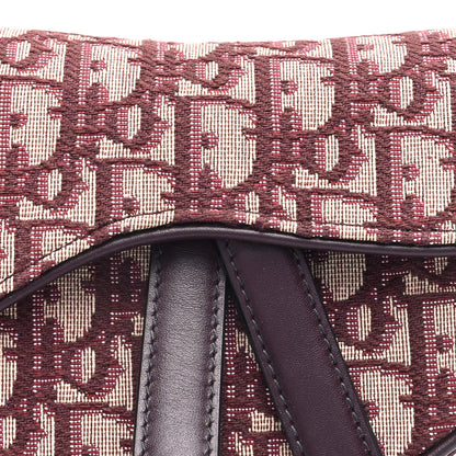 Christian Dior Oblique Mini Saddle Bag Burgundy 9 of 11