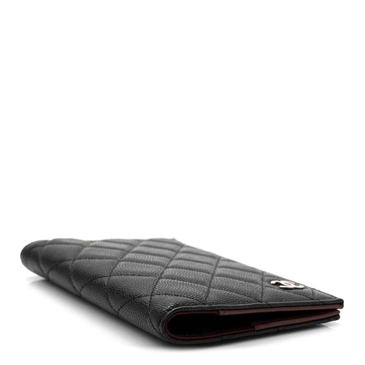 Caviar Quilted Passport Holder Black