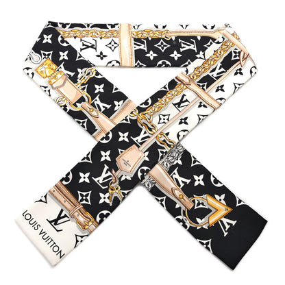 Louis Vuitton Silk Monogram Confidential Bandeau Black 1 of 5
