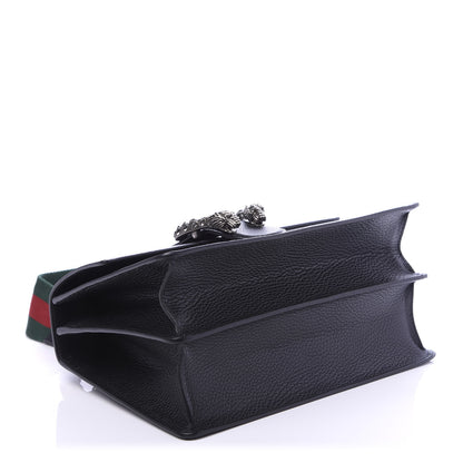 Gucci Dollar Calfskin Crystal Web Medium Dionysus Bamboo Top Handle Bag Black Black Diamond 3 of 9