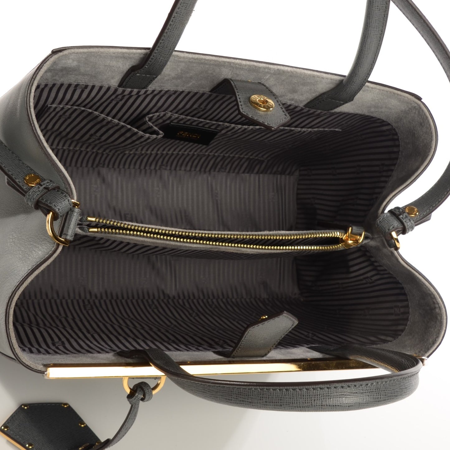 Vitello Elite Flamingo Regular 2Jours Tote Grigio Grigio Chiaro