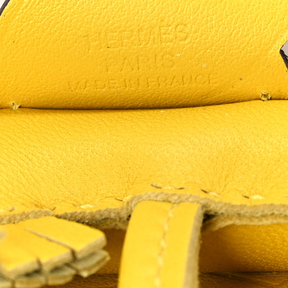 Hermes Milo Lambskin Grigri Rodeo Pegase Horse Bag Charm PM Jaune De Naples 3 of 5