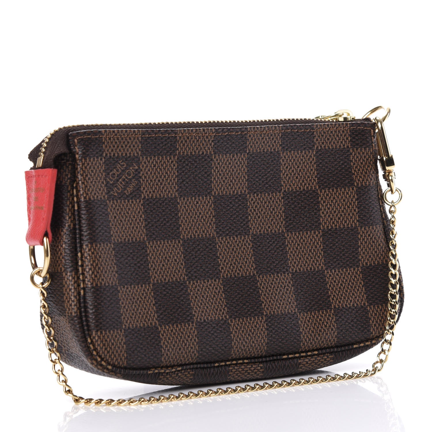 Louis Vuitton Damier Ebene 2016 Christmas Animation Mini Pochette Accessories 2 of 8