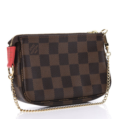Louis Vuitton Damier Ebene 2016 Christmas Animation Mini Pochette Accessories 2 of 8