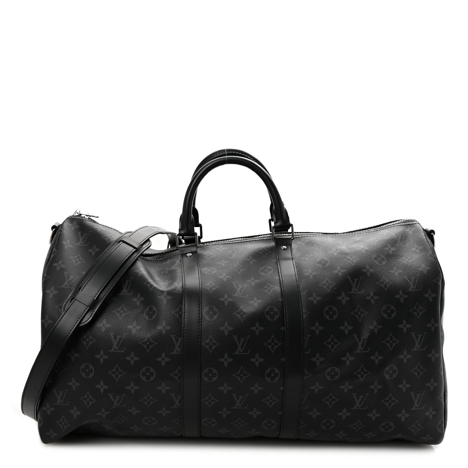 Louis Vuitton Monogram Eclipse Keepall Bandouliere 55 1 of 12