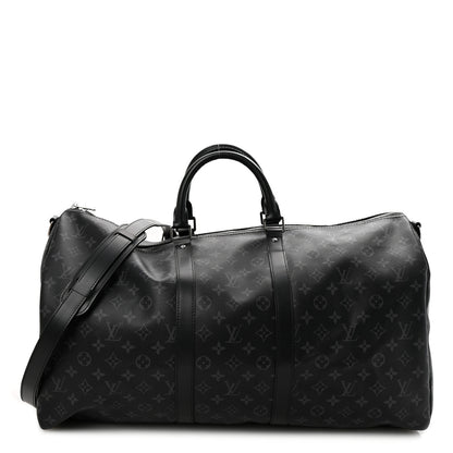 Louis Vuitton Monogram Eclipse Keepall Bandouliere 55 1 of 12