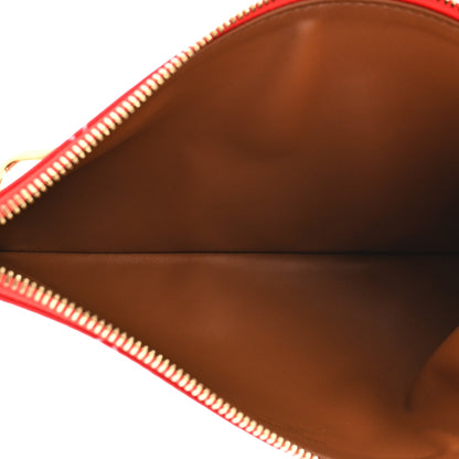 Louis Vuitton Calfskin Monogram Speedy P9 Bandouliere 50 Pochette Red 5 of 7