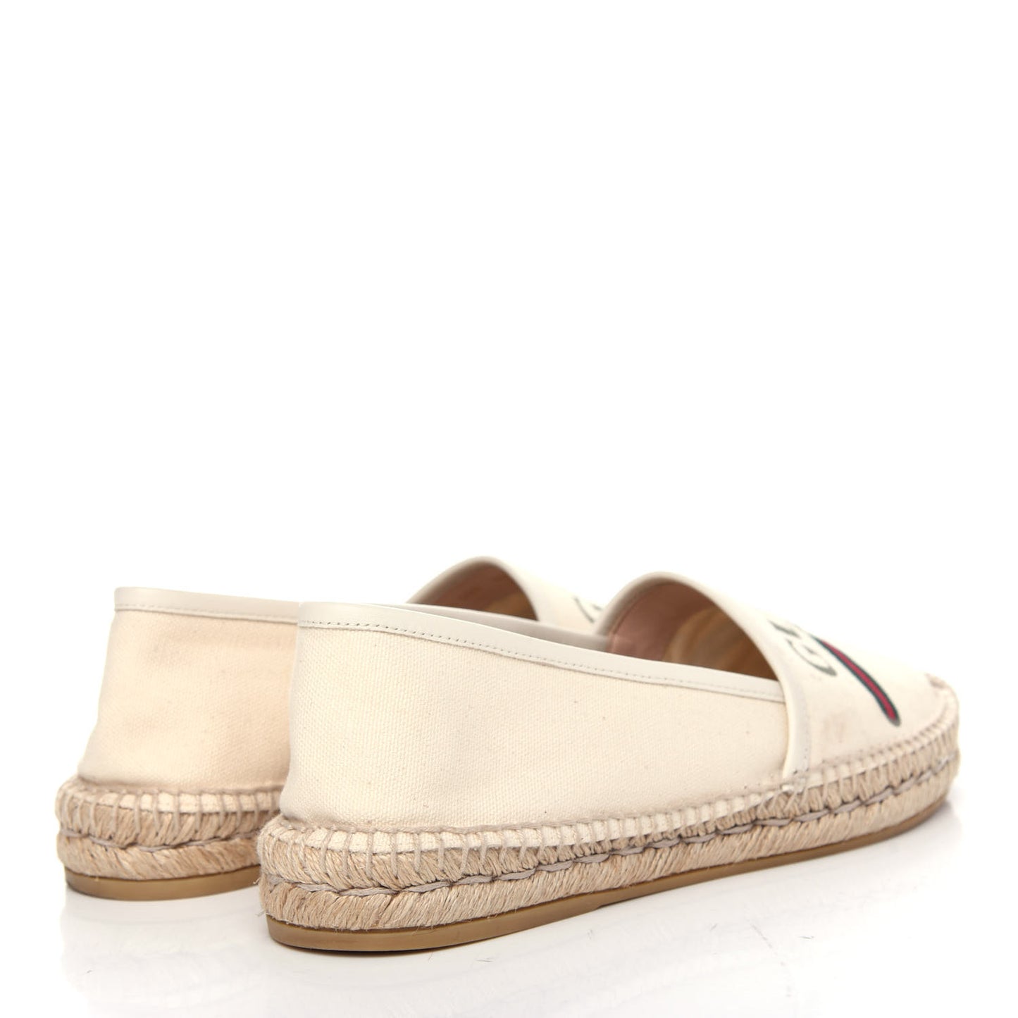 Canvas Logo Espadrilles 40.5 Greggio White
