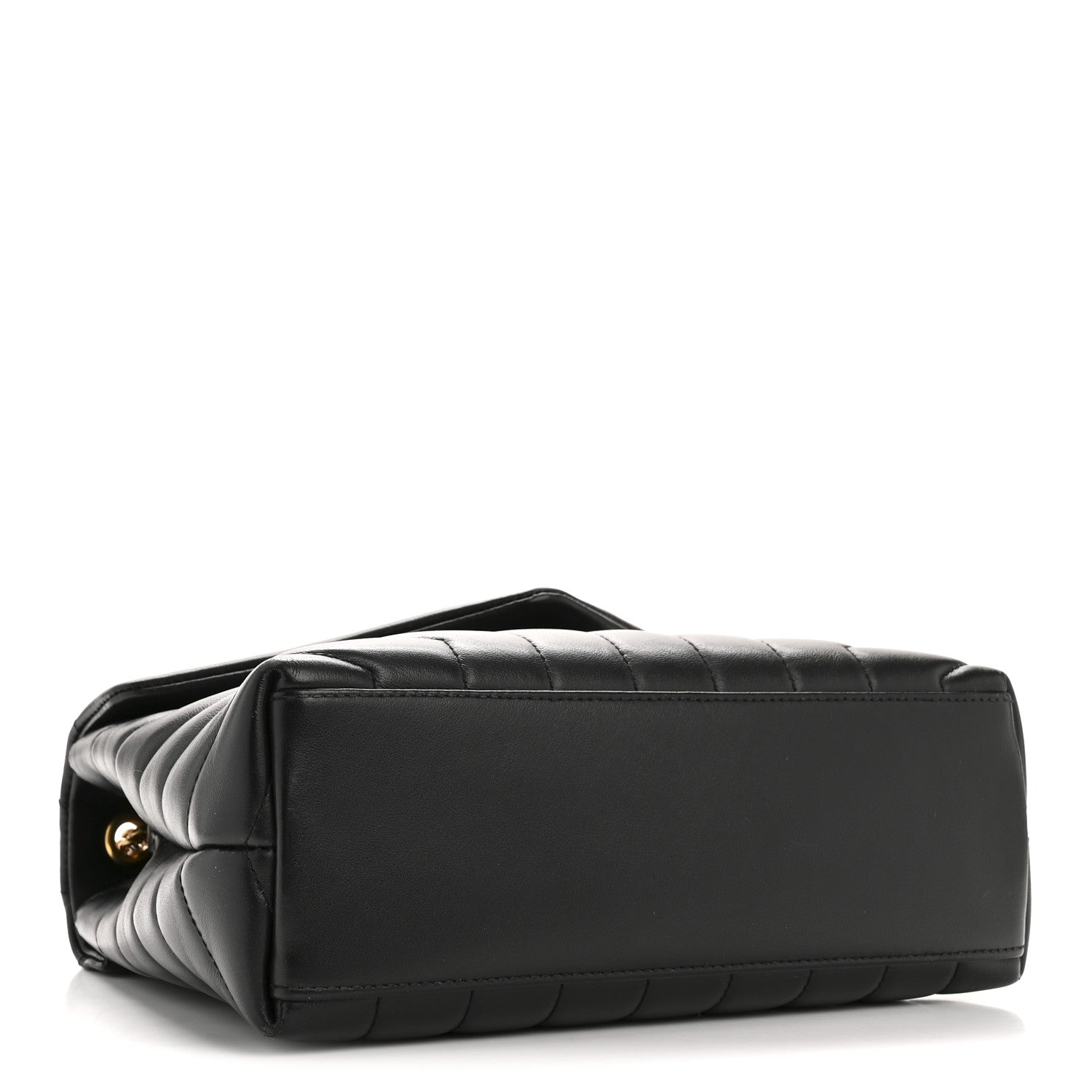 Saint Laurent Calfskin Y Quilted Monogram Small Loulou Chain Satchel Black 4 of 11