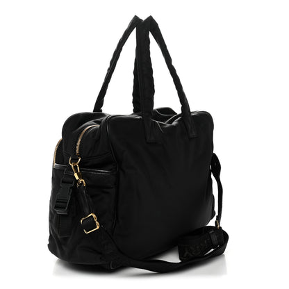 Burberry Nylon Quilted Diaper Tote Bag Black 3 of 10