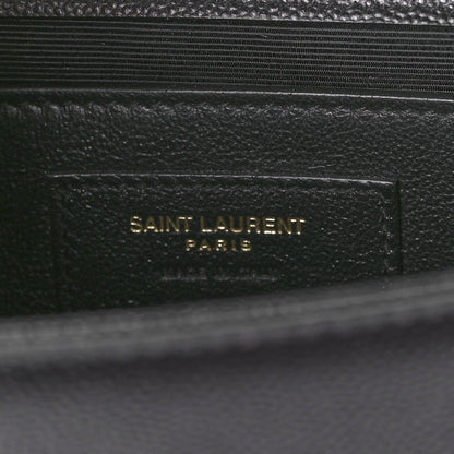 Saint Laurent Grain De Poudre Small Monogram Kate Satchel Black 7 of 10