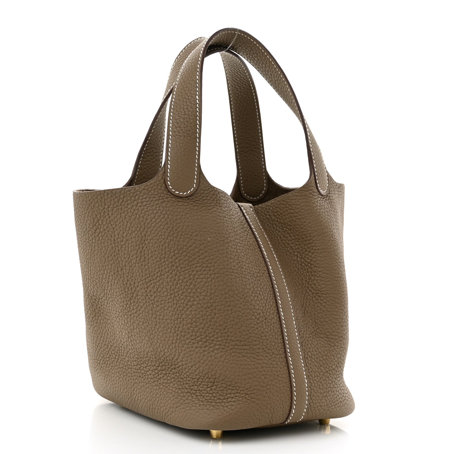 Hermes Taurillon Clemence Picotin Lock 18 PM Etoupe 3 of 10