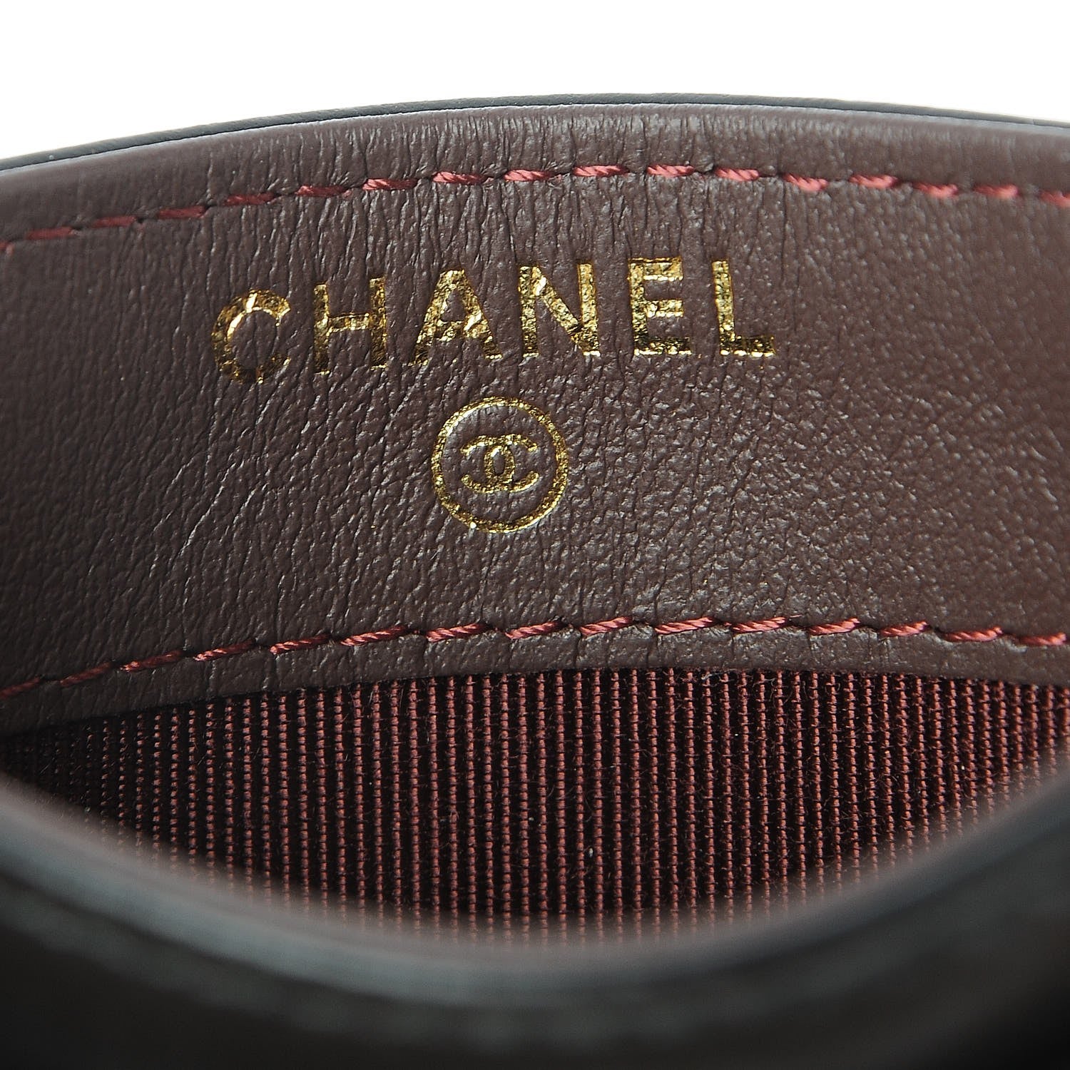 Chanel Aged Calfskin Lucky Charms Reissue Card Holder Black 7 of 9