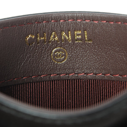 Chanel Aged Calfskin Lucky Charms Reissue Card Holder Black 7 of 9