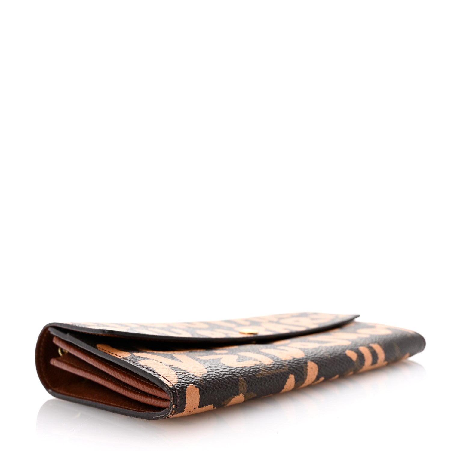 Louis Vuitton Monogram Graffiti Porte-Monnaie Wallet Peach 4 of 6