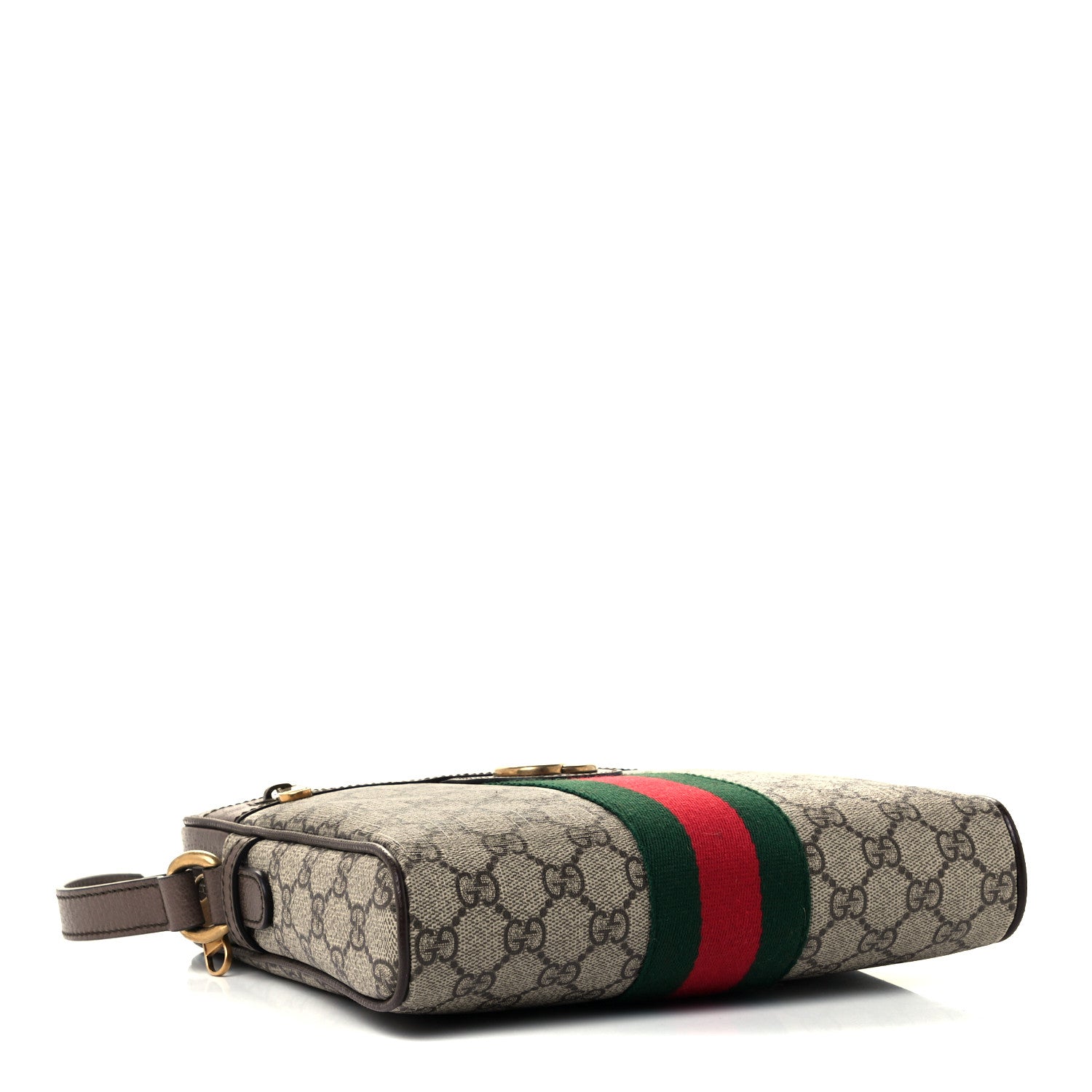 Gucci GG Supreme Monogram Web Small Ophidia Messenger Bag Brown 4 of 11