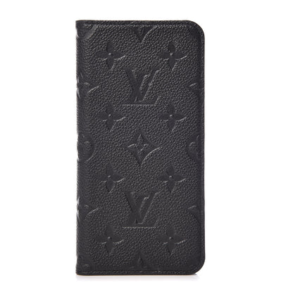 Louis Vuitton Empreinte iPhone X/XS Folio Case Black 1 of 10