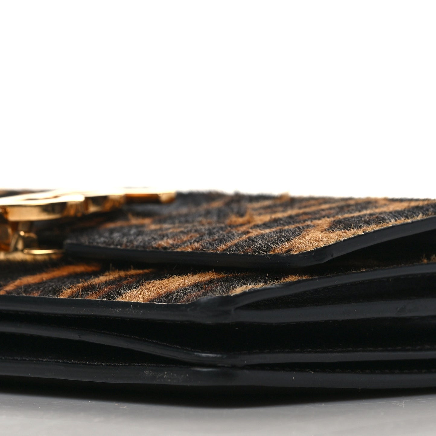 Calf Hair Leopard Print Small TB Bag