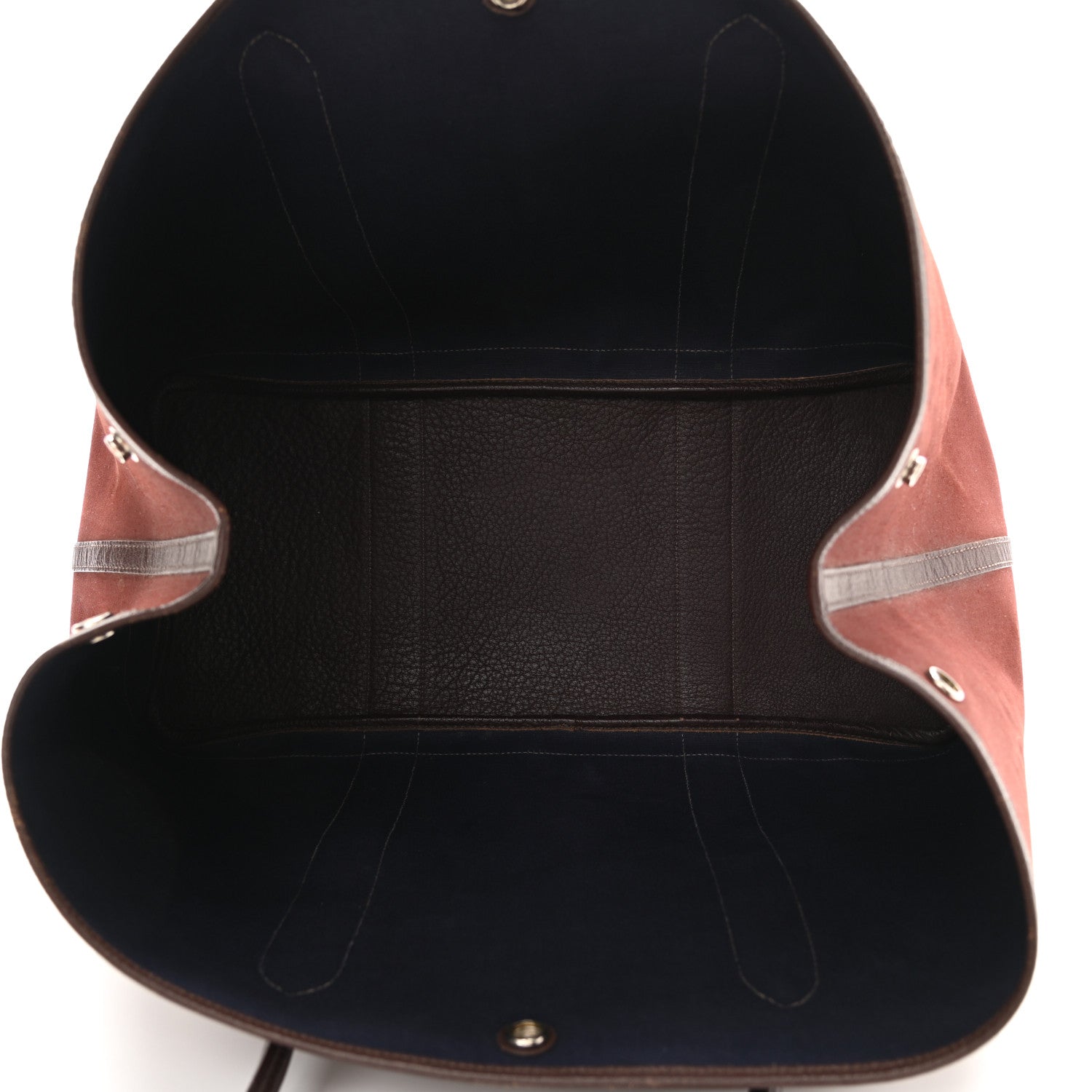 Hermes Toile Buffle Garden Party 49 GM Havane Rouge H 5 of 20