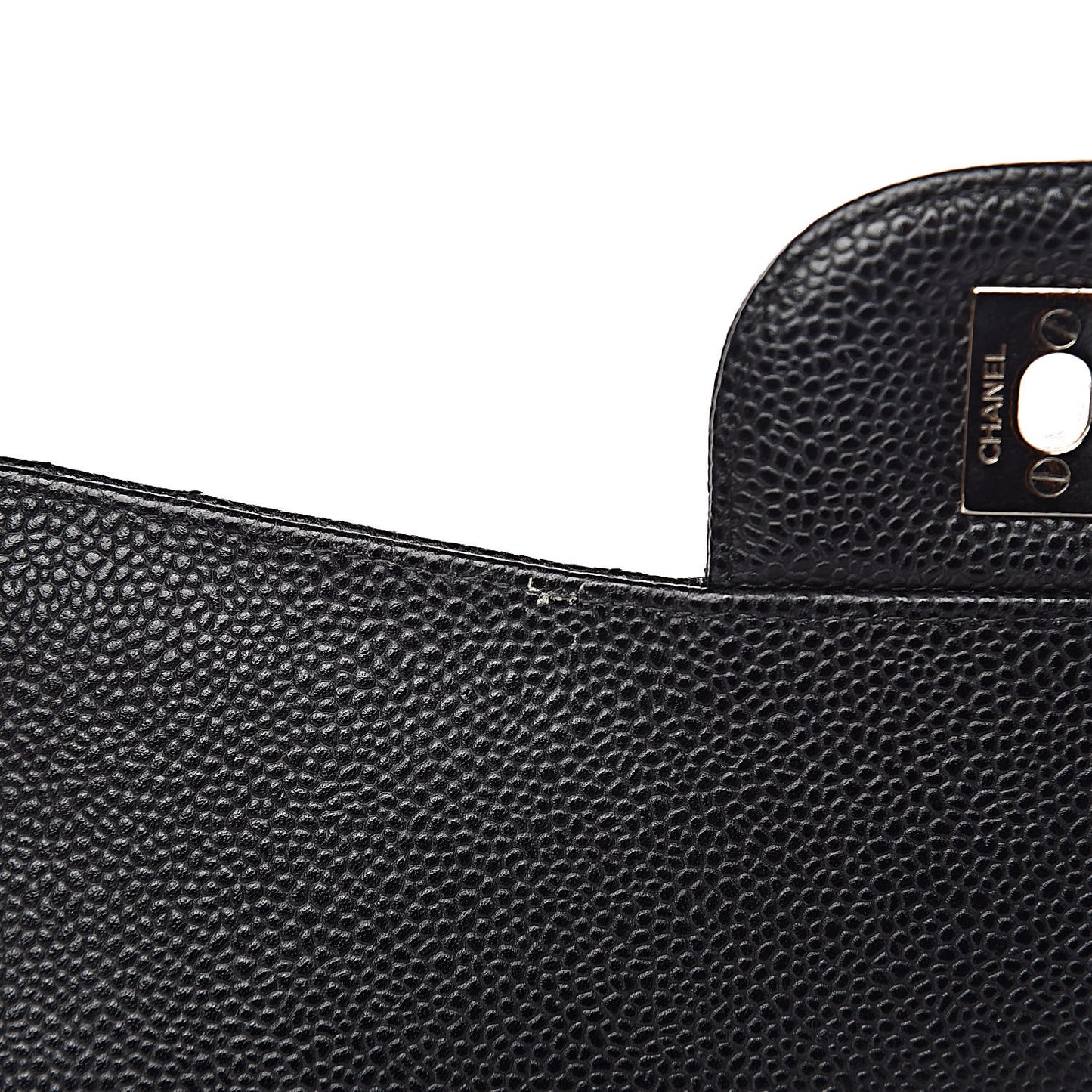 Caviar Quilted Maxi Double Flap Black