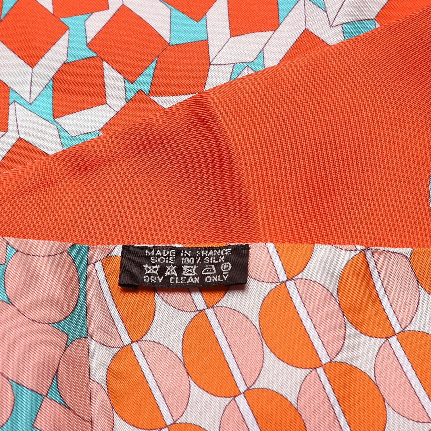 Hermes Silk Ex-Libris en Cravates Maxi Twilly Capucine Turquoise Saumon 5 of 5