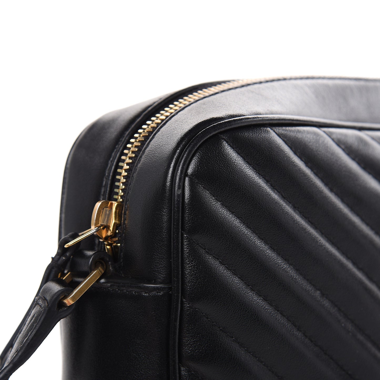 Calfskin Matelasse Monogram Lou Camera Bag Black