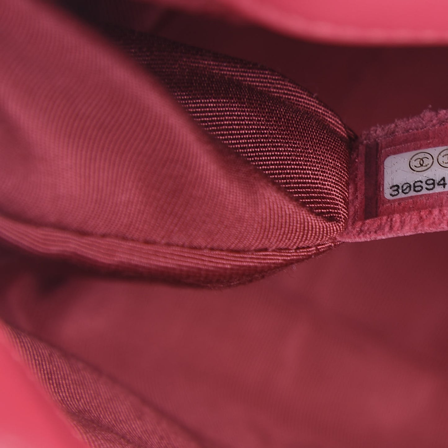 Shiny Goatskin Quilted Medium 19 Flap Dark Pink