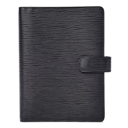 Louis Vuitton Epi Medium Ring Agenda Cover Black 1 of 8
