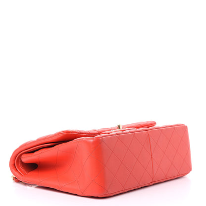 Chanel Lambskin Quilted Jumbo Double Flap Red 4 of 18