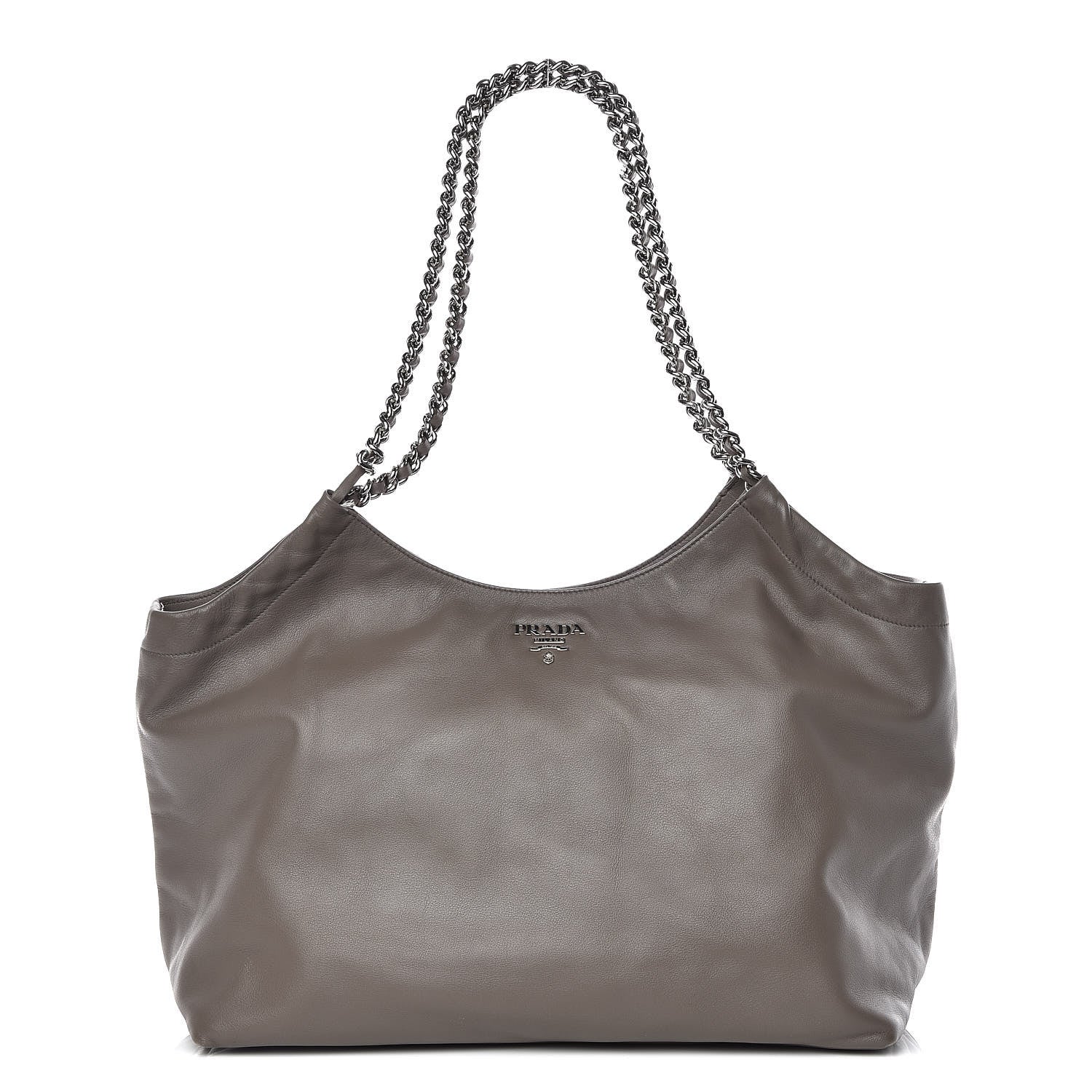 Prada Soft Calf Chain Tote Bambu 1 of 10