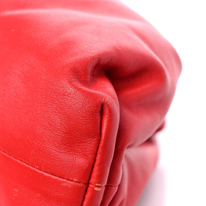 Bottega Veneta Smooth Butter Calf The Pouch Oversized Clutch Bright Red 11 of 15