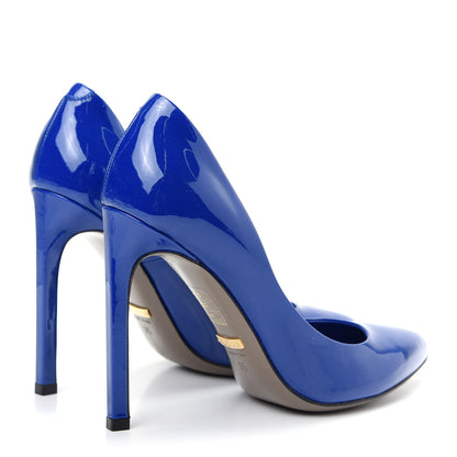 Gucci Patent Gloria Pumps 35 Deep Zaffiro 4 of 11