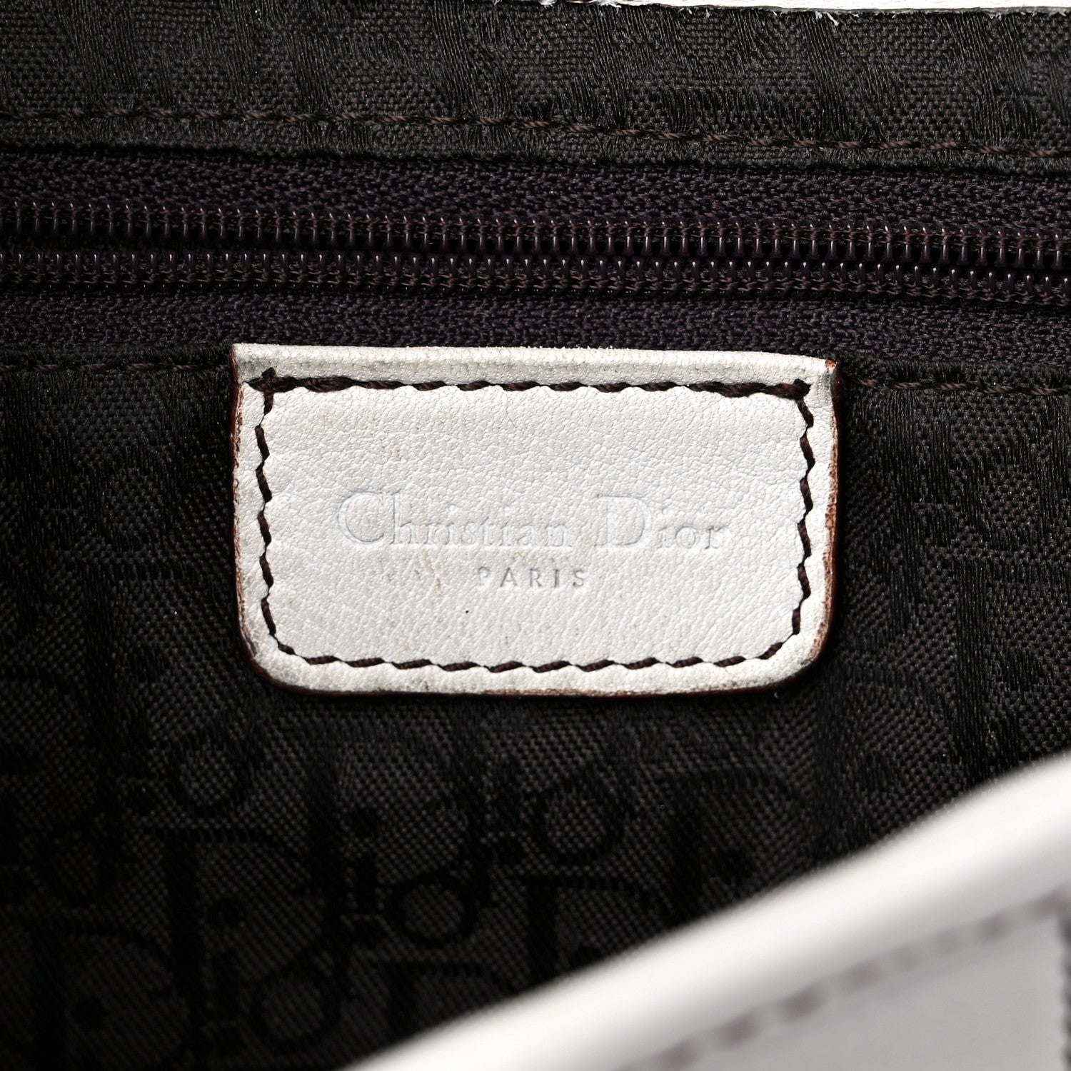 Christian Dior Calfskin Saddle Bag White 5 of 20