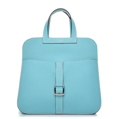 Hermes Taurillon Clemence Halzan 31 Bleu Atoll 1 of 10