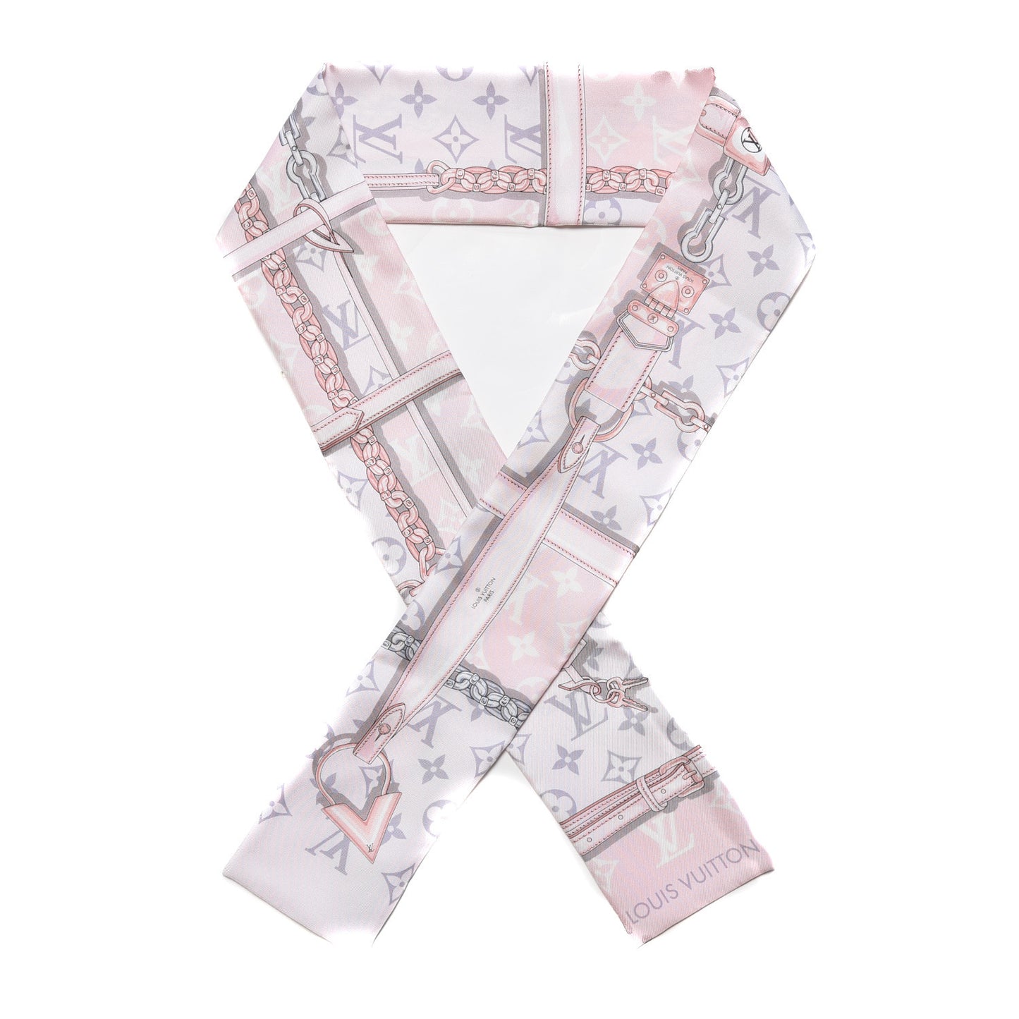 Silk Monogram Confidential Bandeau Light Pink