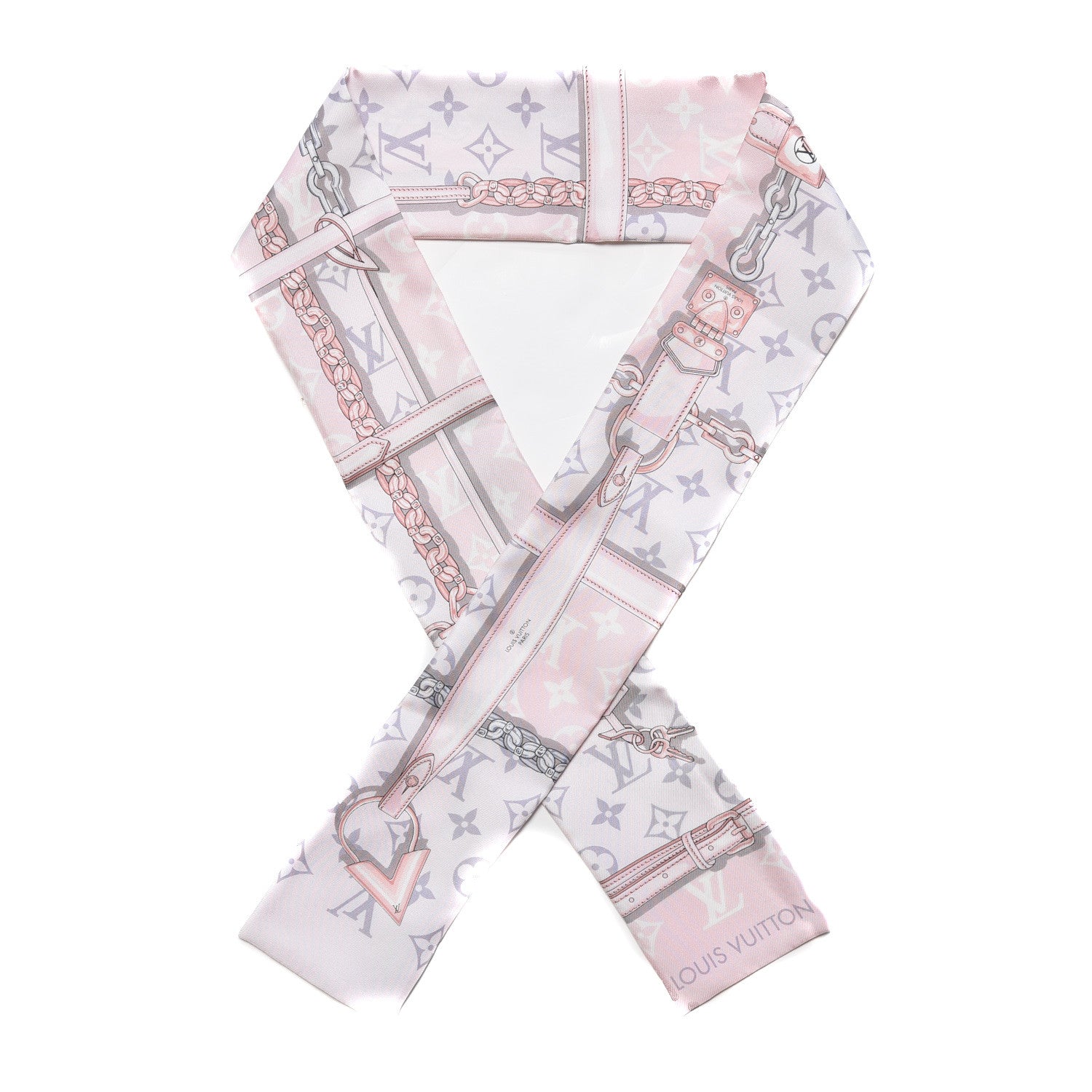 Louis Vuitton Silk Monogram Confidential Bandeau Light Pink 1 of 6