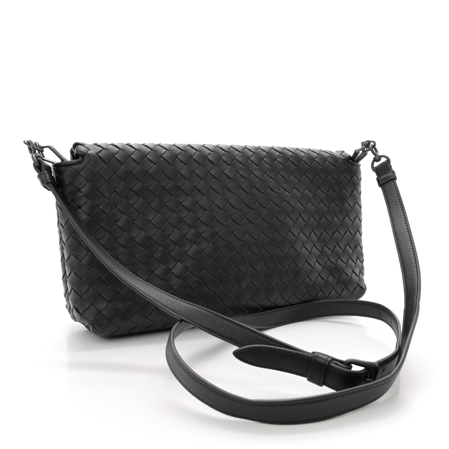 Bottega Veneta Nappa Intrecciato New Olympia Bag Black 3 of 10