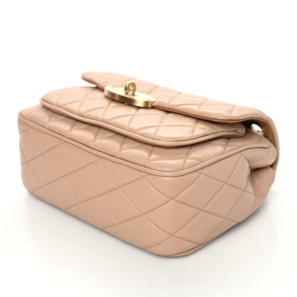 Mulberry Shiny Calfskin Quilted Small Darley Shoulder Bag Light Salmon 6 of 8