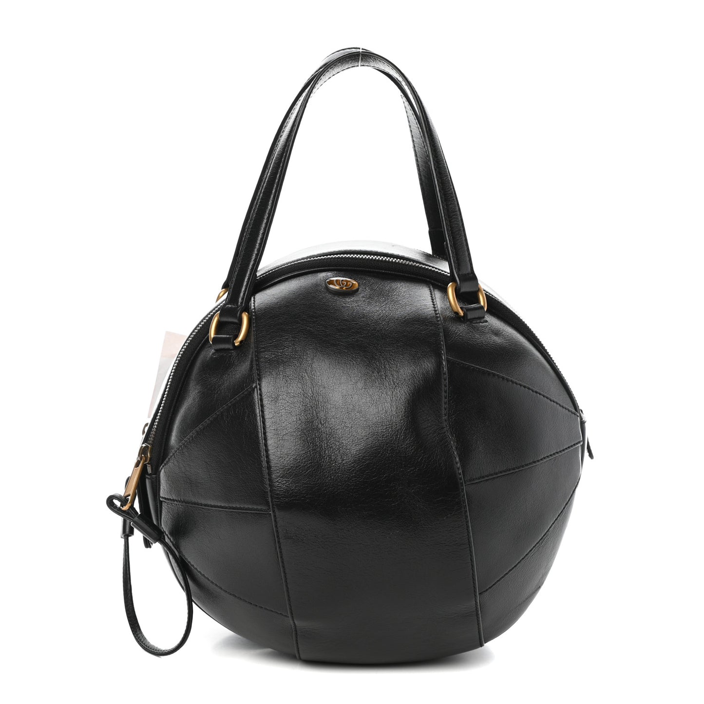 Piuma Lux Energy Large Tifosa Basketball Shaped Shoulder Bag Black