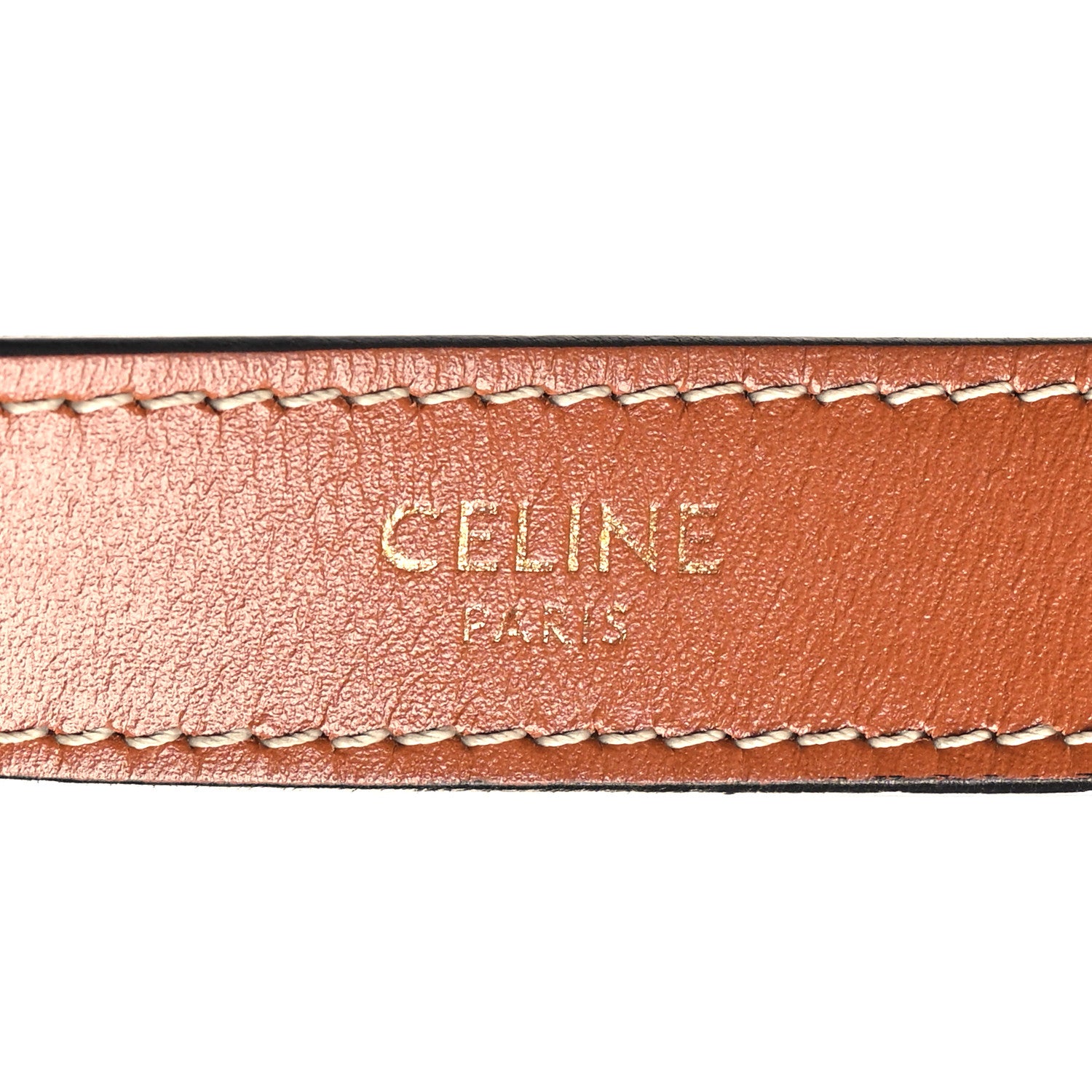 Celine Triomphe Canvas Calfskin Ava Shoulder Bag Tan 6 of 9