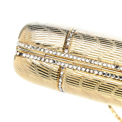 Judith Leiber Crystal Minaudiere Clutch Gold 22 of 25