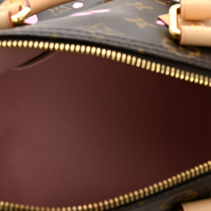Louis Vuitton LV X TM Monogram Cherry Blossom Speedy Bandouliere 25 Sakura Brown 5 of 9