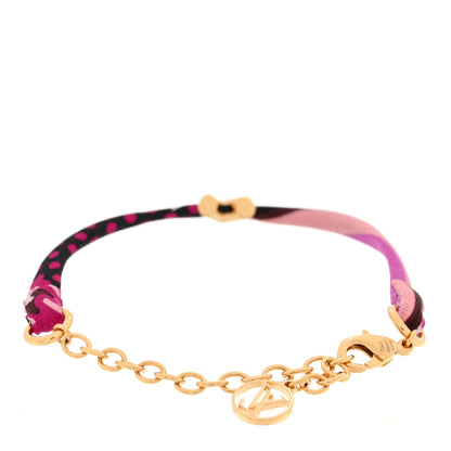 Louis Vuitton Silk Be Mindful V Bracelet Magenta 2 of 3