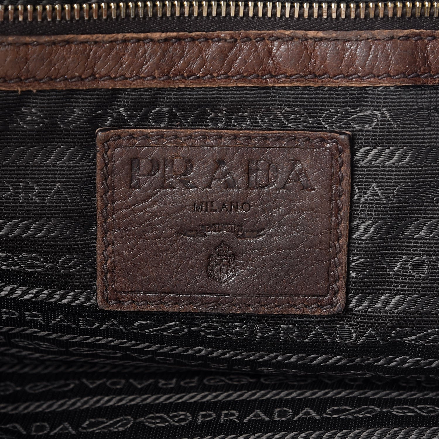 Prada Vitello Daino Shoulder Bag Bruciato 6 of 22