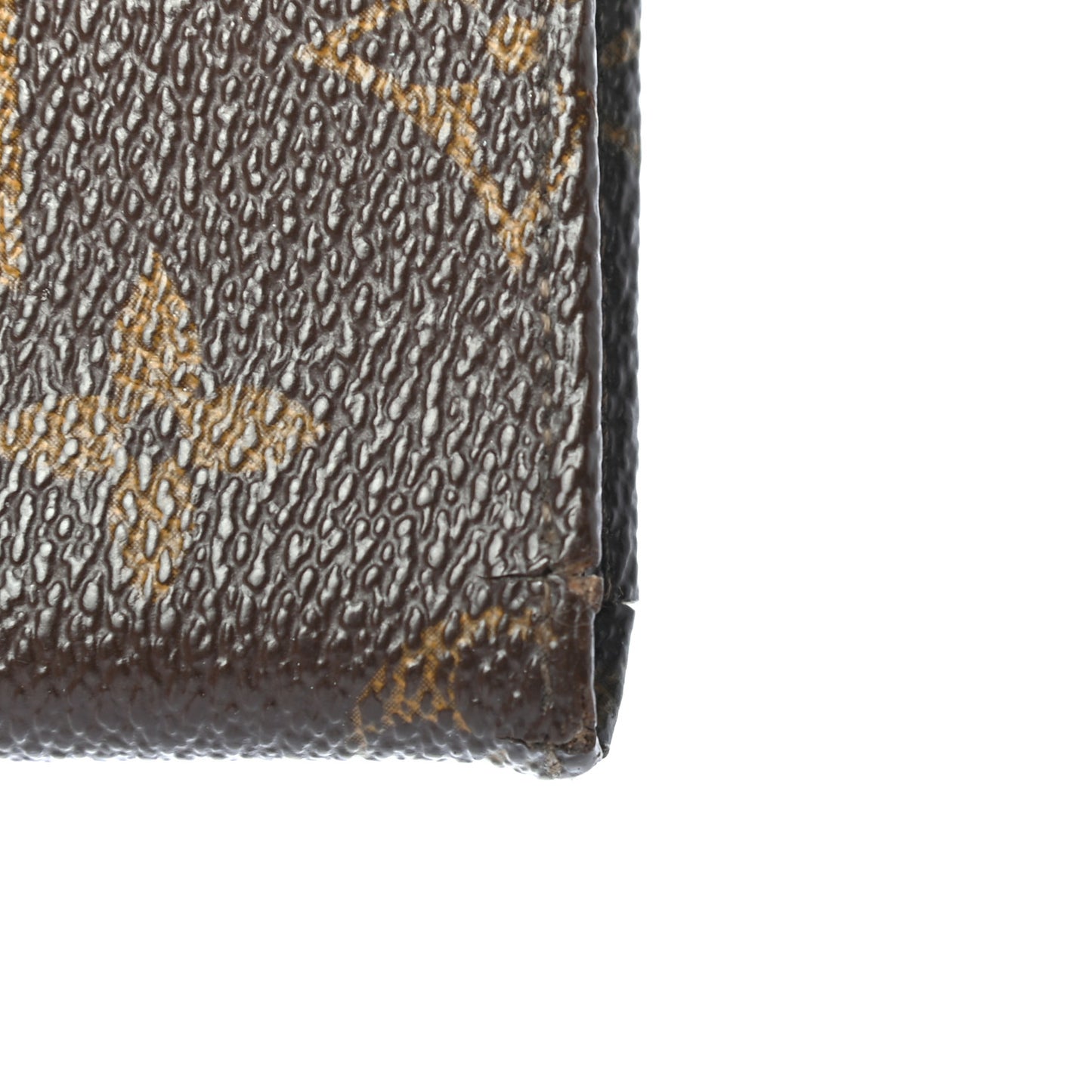 Monogram Simple Checkbook Holder Wallet Cover