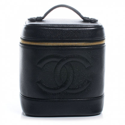 Chanel Caviar Cosmetic Vanity Bag Black 1 of 9