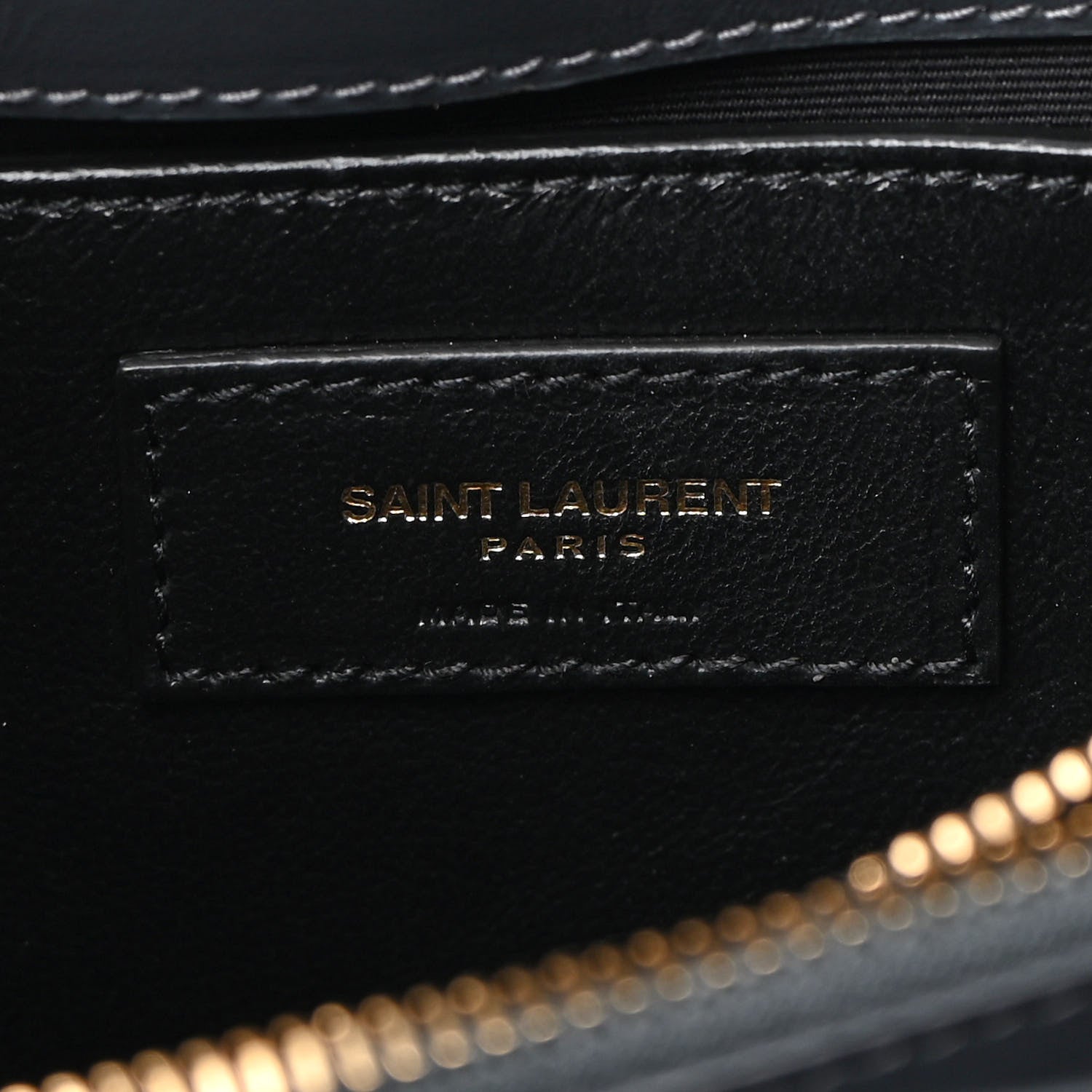 Saint Laurent Calfskin Y Quilted Monogram Small Loulou Chain Satchel Dark Smog 6 of 8